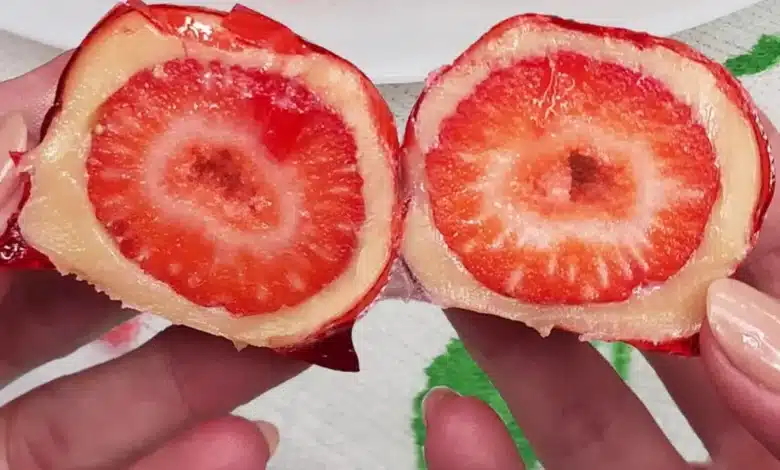 receita de morango do amor