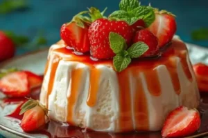 Receita de manjar de morango simples