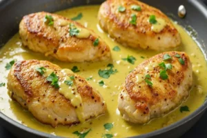 Filé de frango ao molho de mostarda