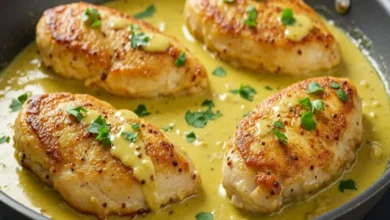 Filé de frango ao molho de mostarda 34 Filé de frango ao molho de mostarda