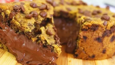 Como preparar uma torta cookie irresistível – a receita que virou paixão na minha cozinha 11 Receita de torta cookie