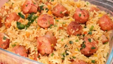 Arroz com linguiça toscana simples e delicioso 4 Receita de Arroz com linguiça toscana