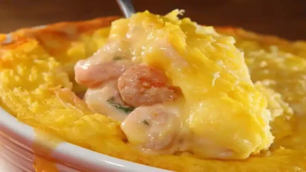 Receita de escondidinho de camarão cremoso