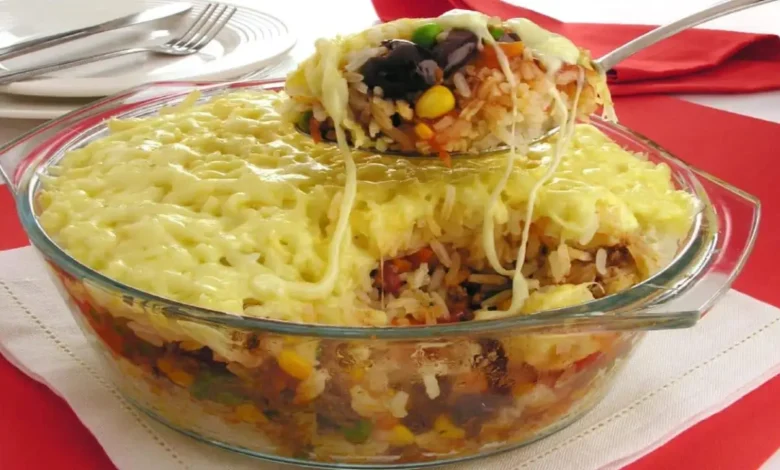 Como fazer arroz á bolonhesa em poucos minutos 1 Receita de arroz á bolonhesa simples