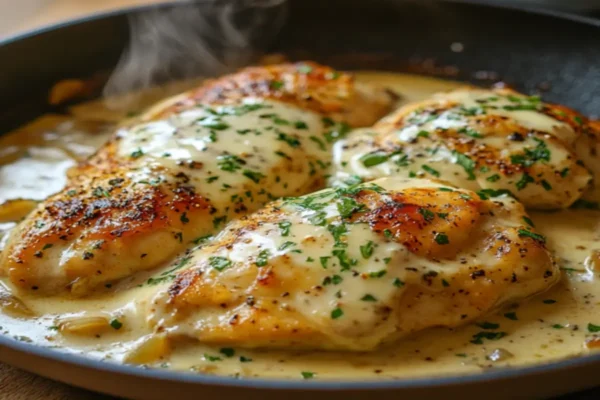 Filé de frango ao molho super cremoso