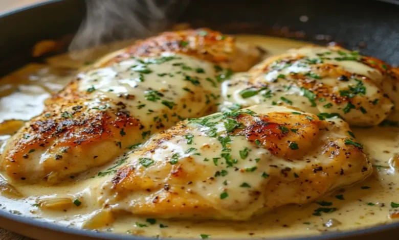 Receita de Filé de frango ao molho super cremoso