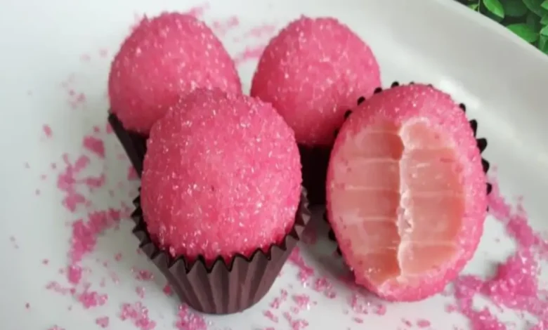 Brigadeiro de morango: uma receita versátil que combina com qualquer ocasião. 1 receita de Brigadeiro de morango