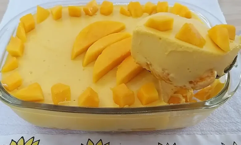 Receita de mousse de manga