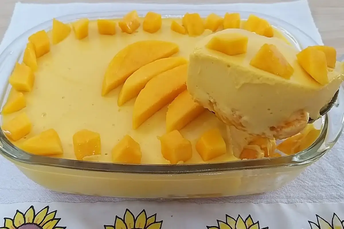 Como fazer mousse de manga super cremoso 1 Receita de mousse de manga