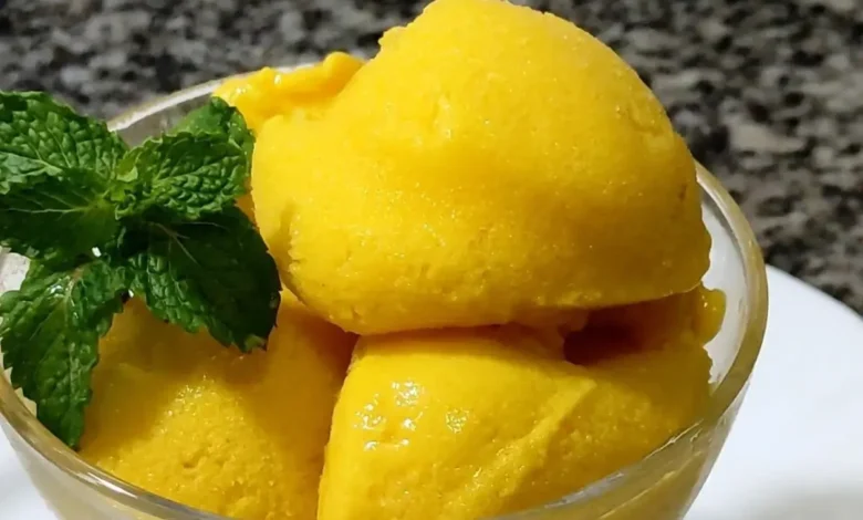 Sorvete de manga com iogurte: receita cremosa, refrescante e muito fácil de fazer 1 Sorvete de manga com iogurte