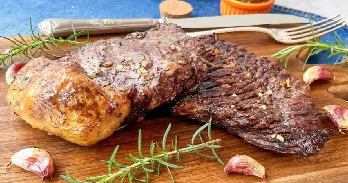 Receita de Fraldinha na air fryer