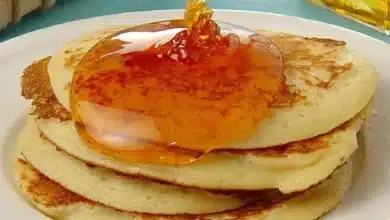 Panqueca doce Fácil e macia para o café da manhã ou lanche