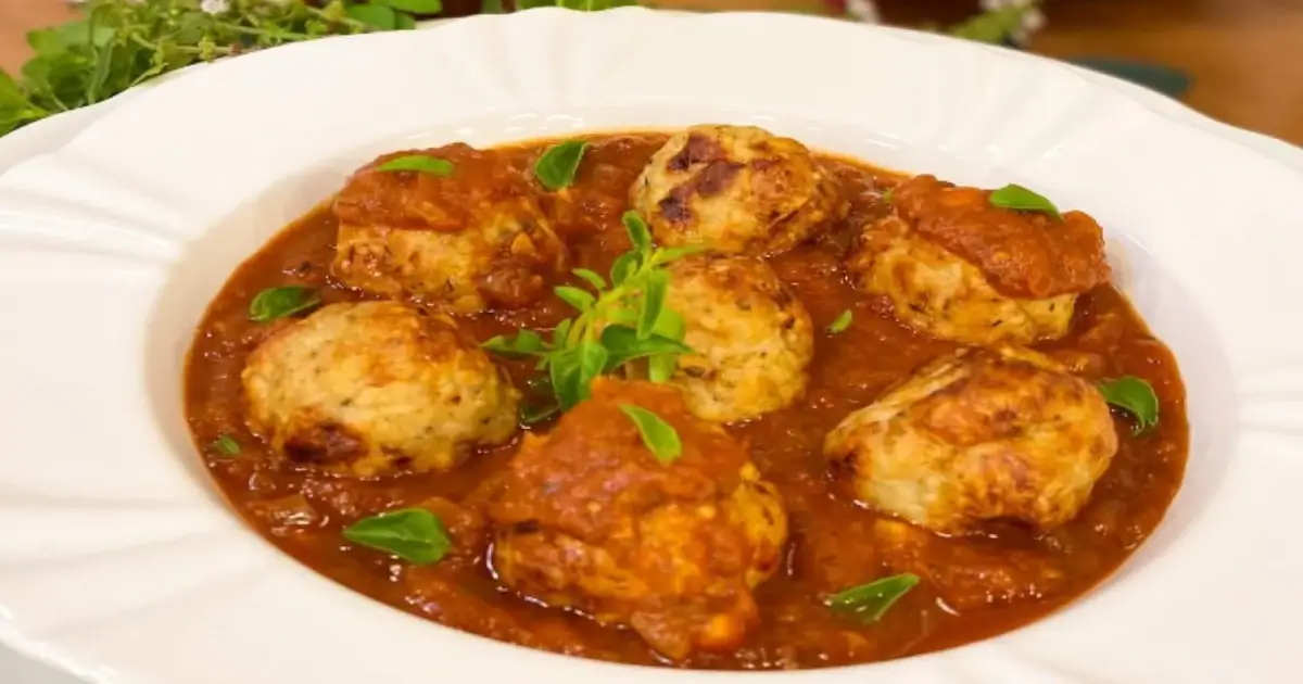 Receita de Almôndegas de Frango ao Molho simples e facil de fazer