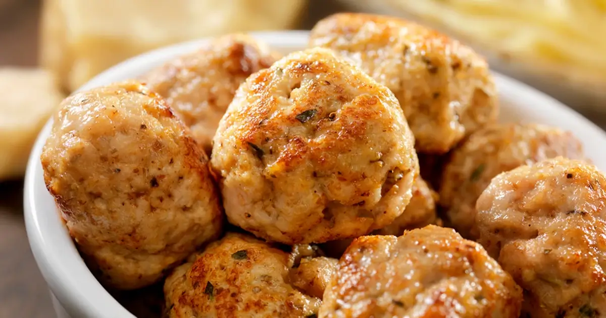 Almôndegas Low Carb de Frango