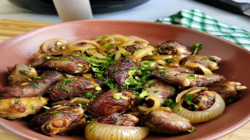 Aprenda preparação um delicioso Coração de galinha na Airfryer