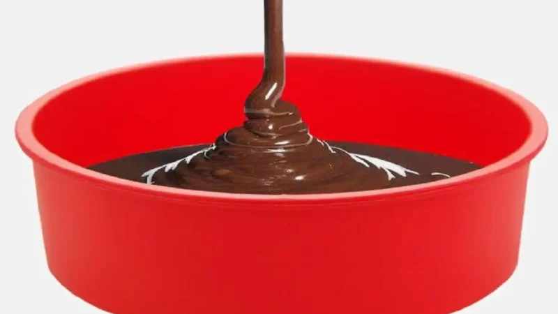 Bolo de Chocolate na Forma de Silicone para Air Fryer