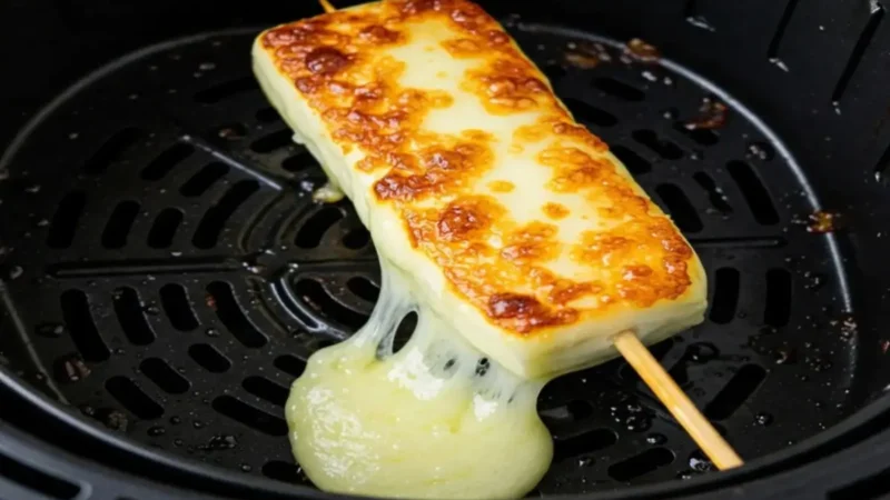 delicioso queijo coalho na Air Fryer em poucos minutos